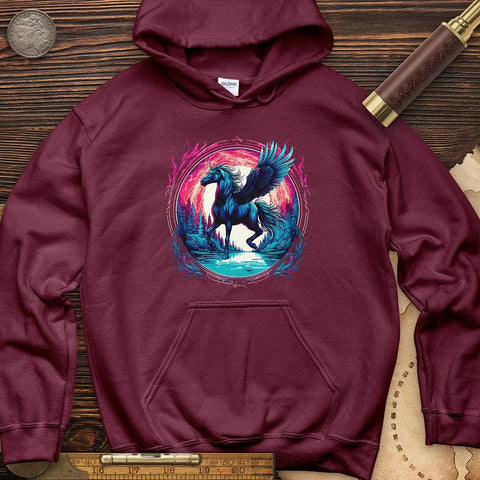 Enchanted Pegasus Hoodie Maroon / S