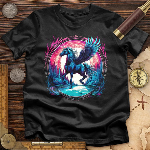 Enchanted Pegasus T-Shirt Black / S