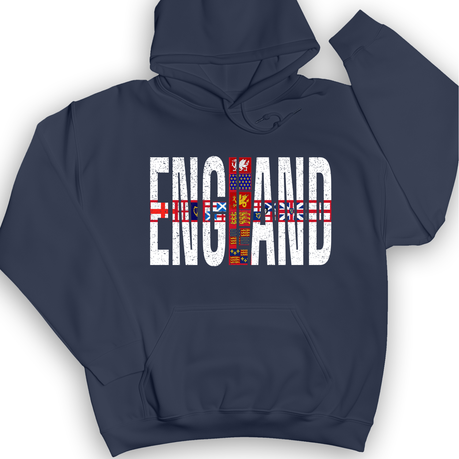English Flags 1 Hoodie Navy / S