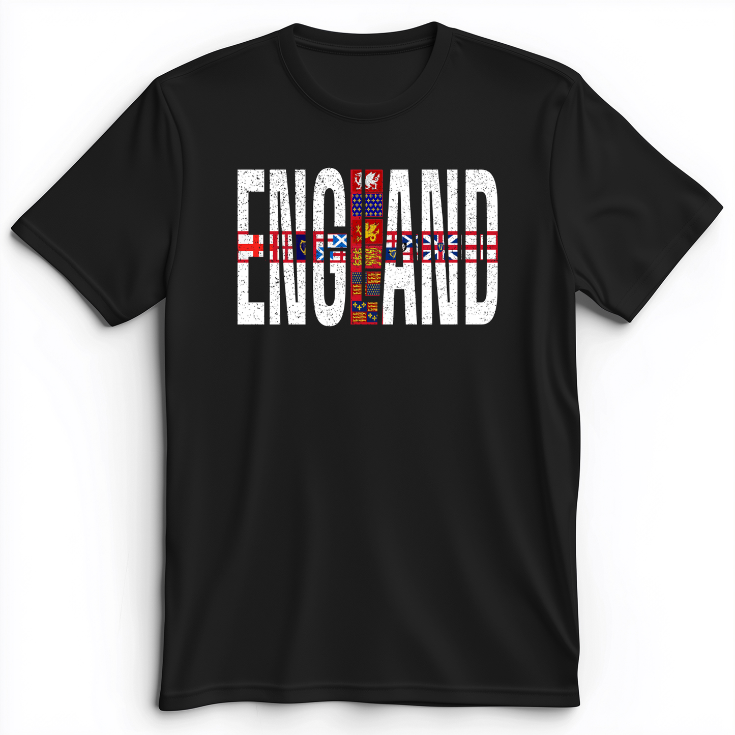 English Flags 1 Premium Tee Black / S
