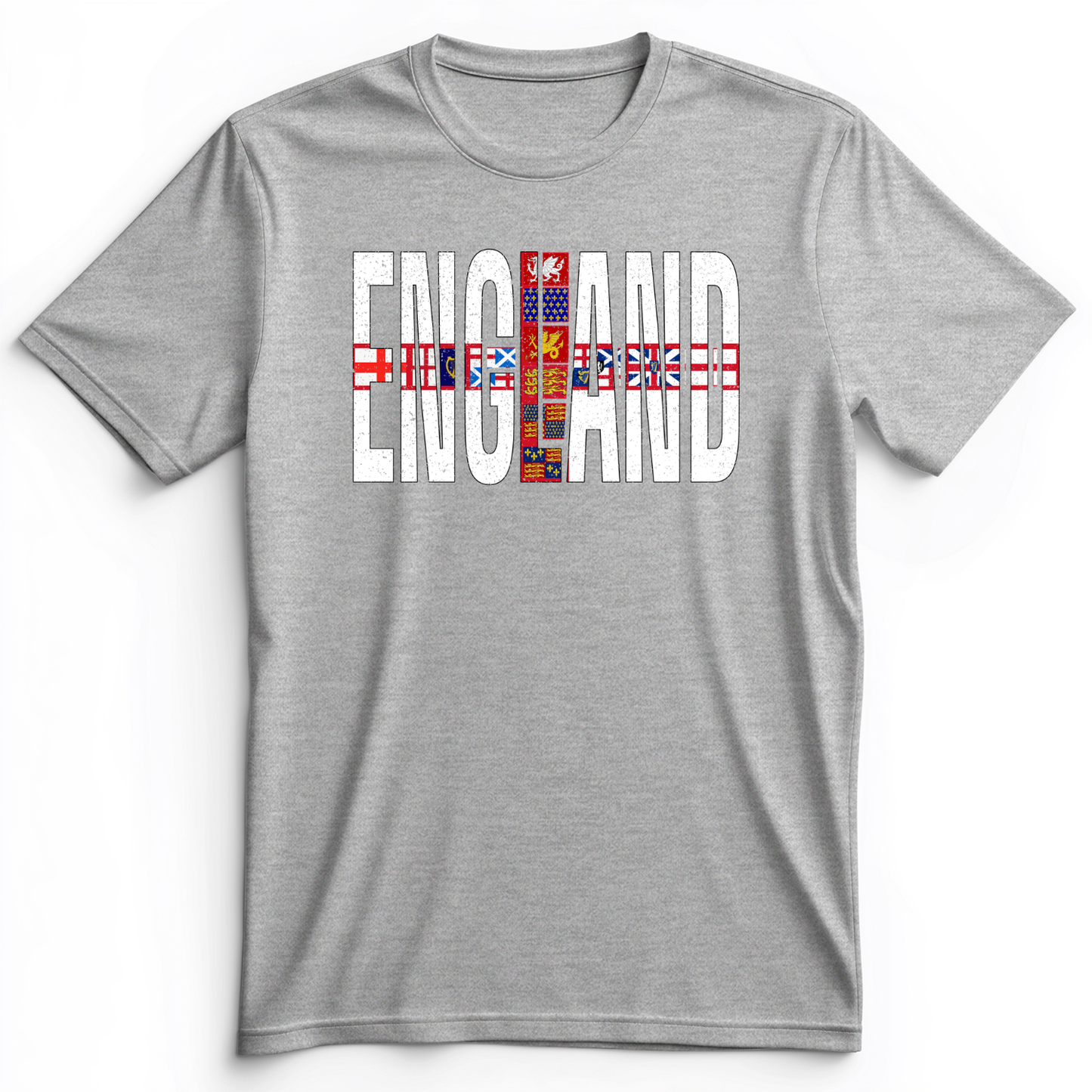 English Flags 1 Premium Tee Athletic Heather / S