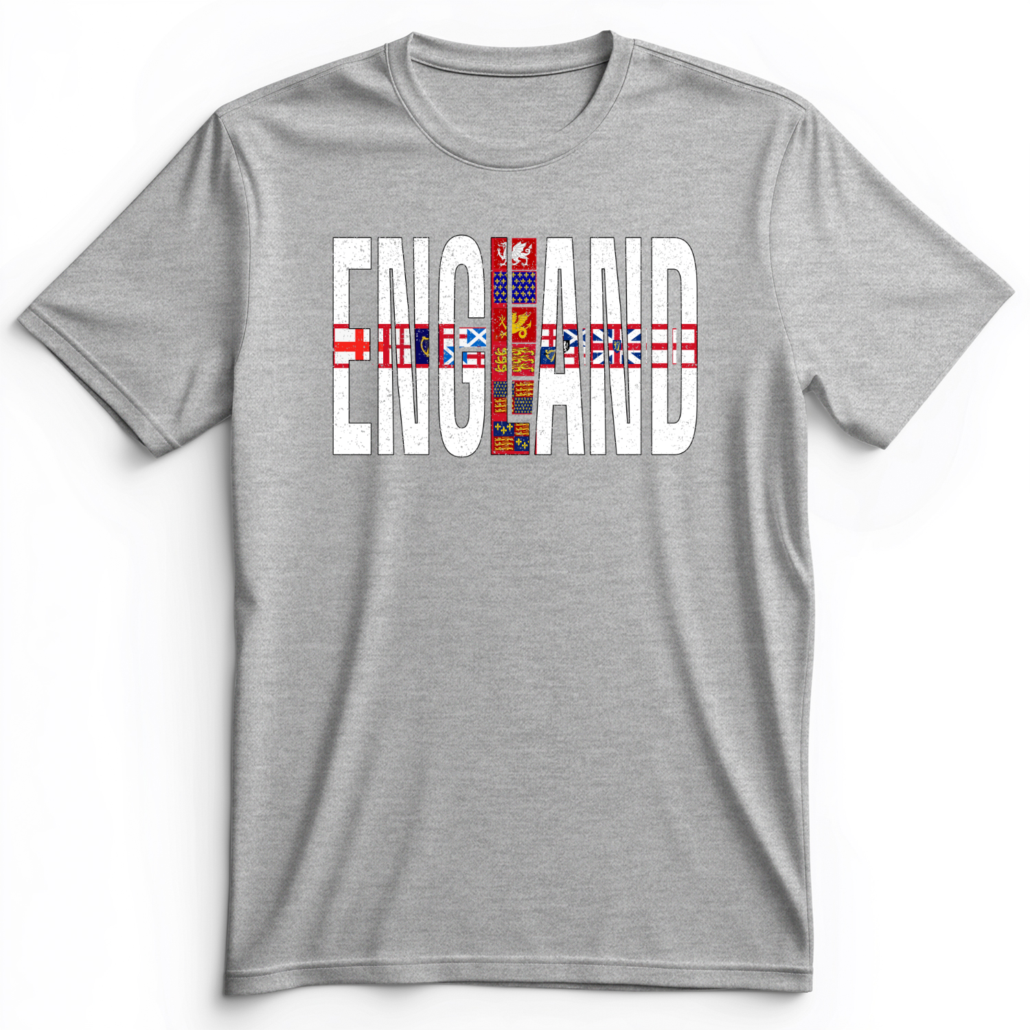 English Flags 1 Premium Tee Athletic Heather / S