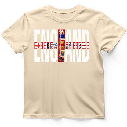 English Flags 1 T-Shirt Natural / S
