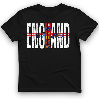 English Flags 1 T-Shirt Black / S