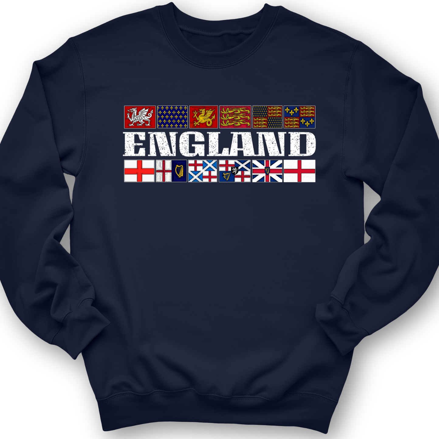 English Flags 2 Crewneck Navy / S