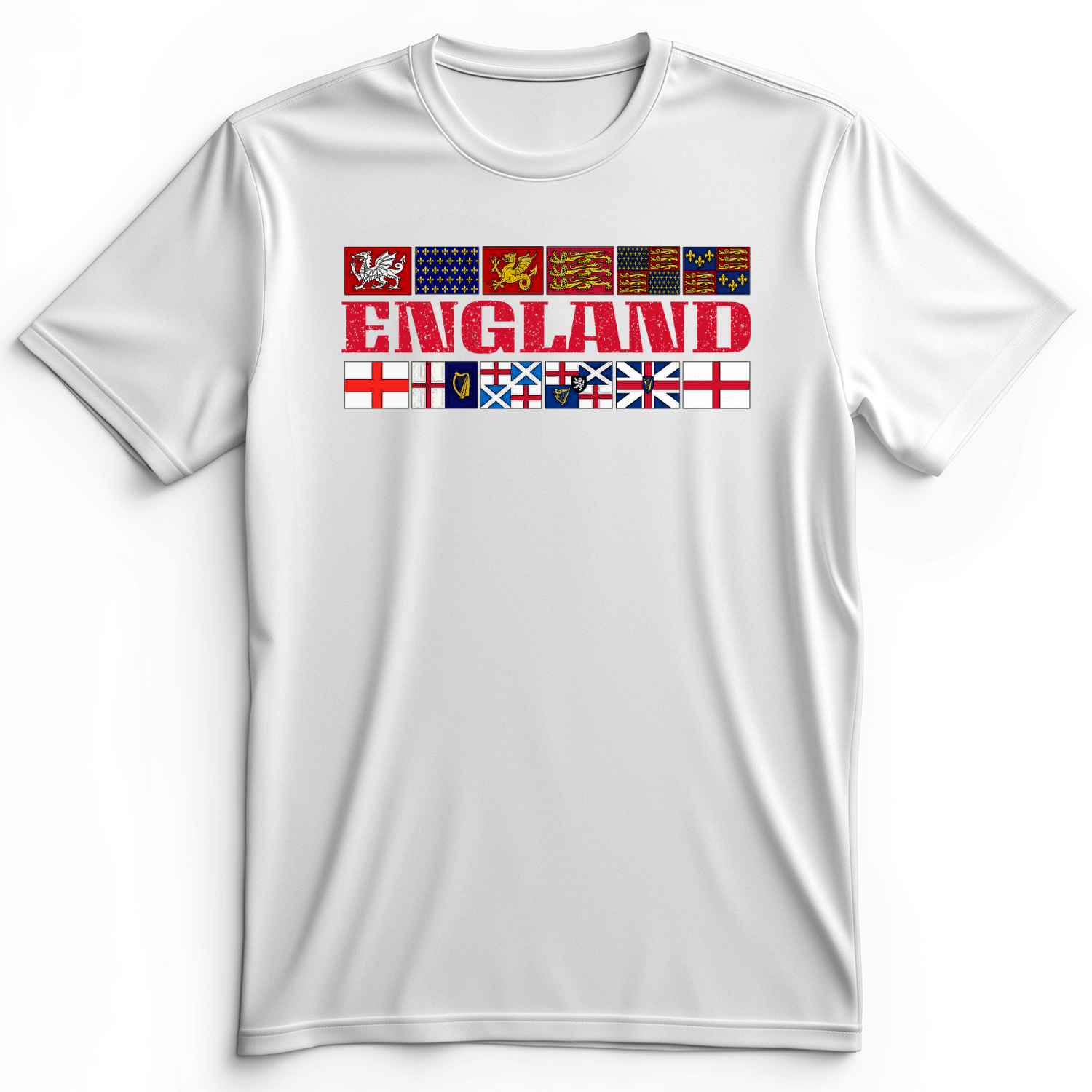 English Flags 2 Premium Tee White / S