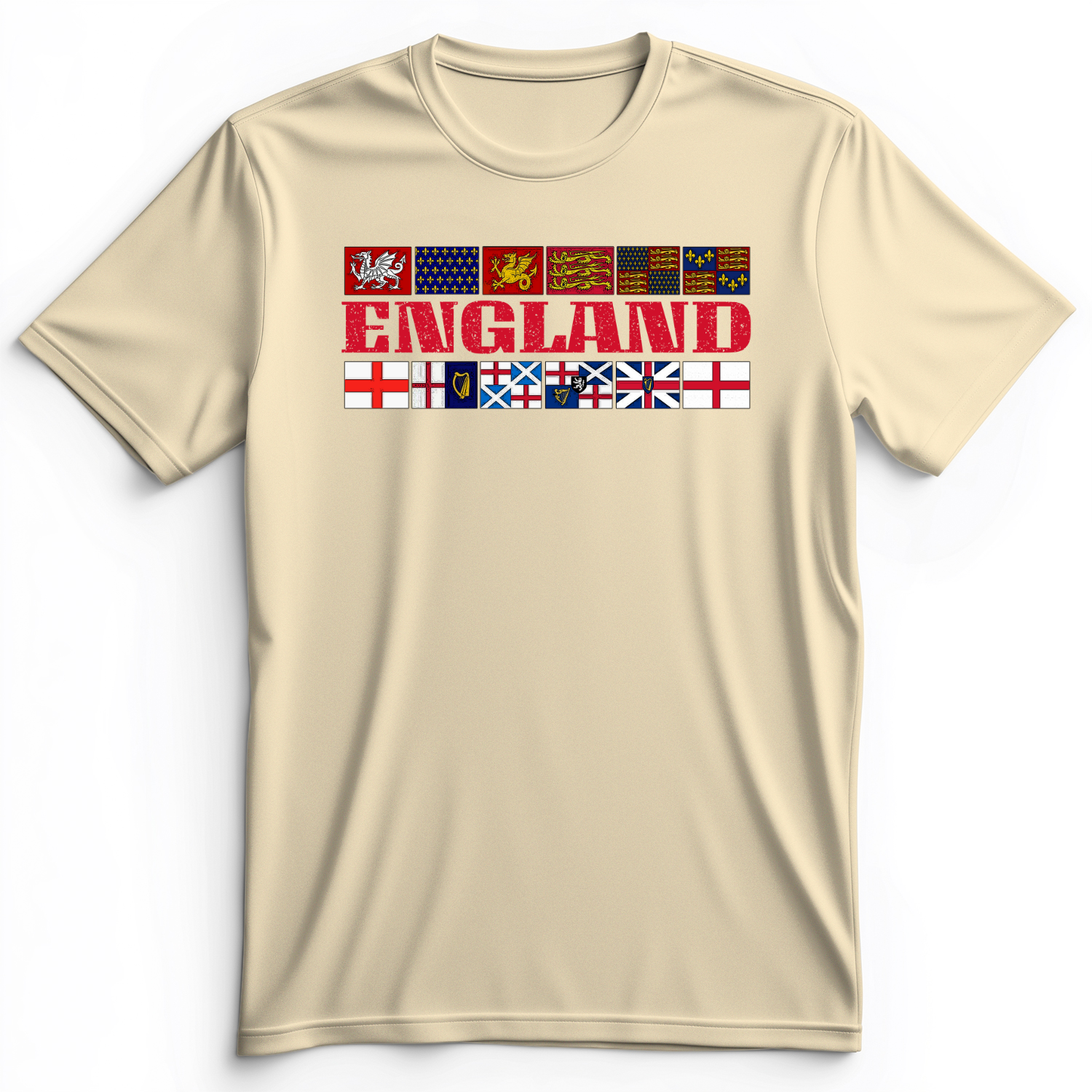 English Flags 2 Premium Tee Natural / S