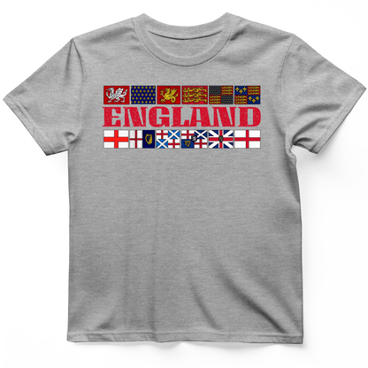 English Flags 2 T-Shirt Sport Grey / S