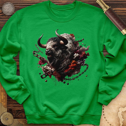 Enraged Minotaur Crewneck Irish Green / S