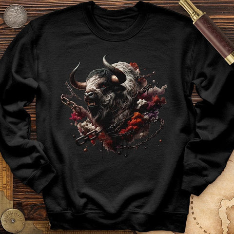 Enraged Minotaur Crewneck Black / S