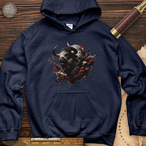 Enraged Minotaur Hoodie Navy / S