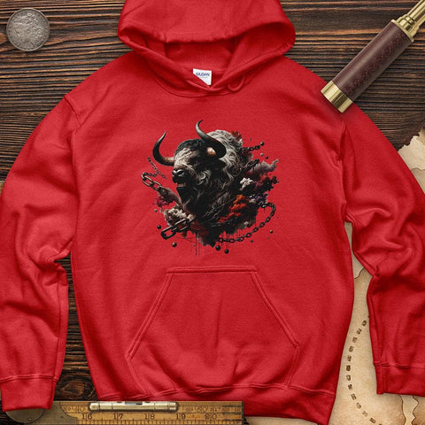 Enraged Minotaur Hoodie Red / S