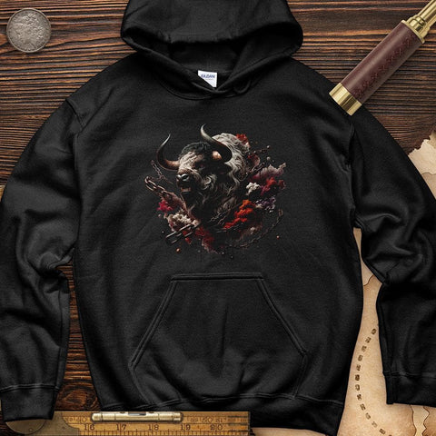 Enraged Minotaur Hoodie Black / S