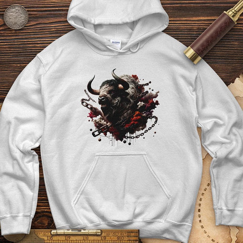 Enraged Minotaur Hoodie White / S