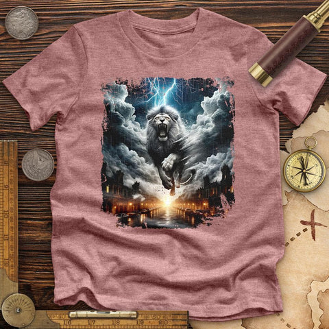 Epic Lion High Quality Tee Heather Mauve / S