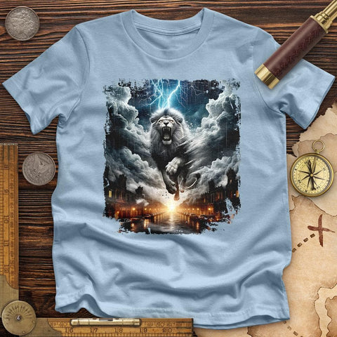 Epic Lion High Quality Tee Light Blue / S