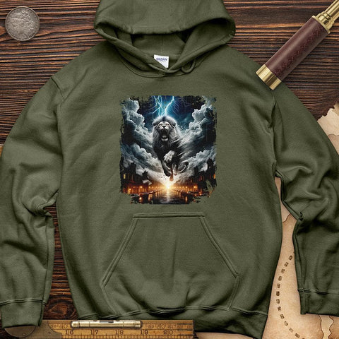 Epic Lion Hoodie Military Green / S