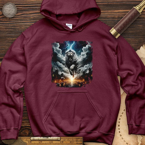 Epic Lion Hoodie Maroon / S