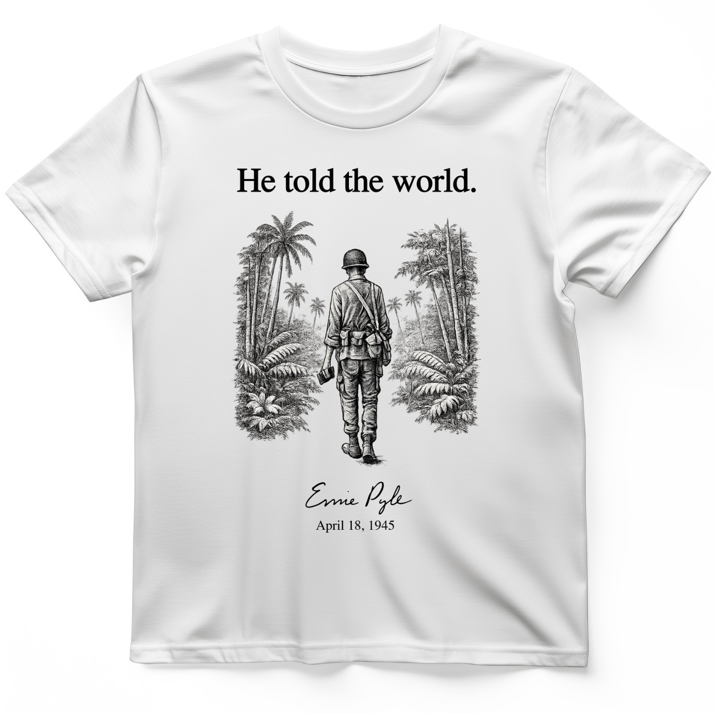 Ernie Pyle T-Shirt White / S