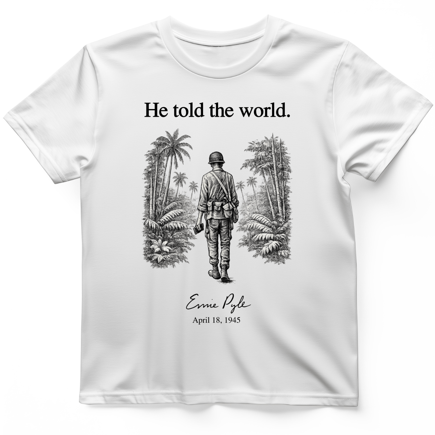 Ernie Pyle T-Shirt White / S