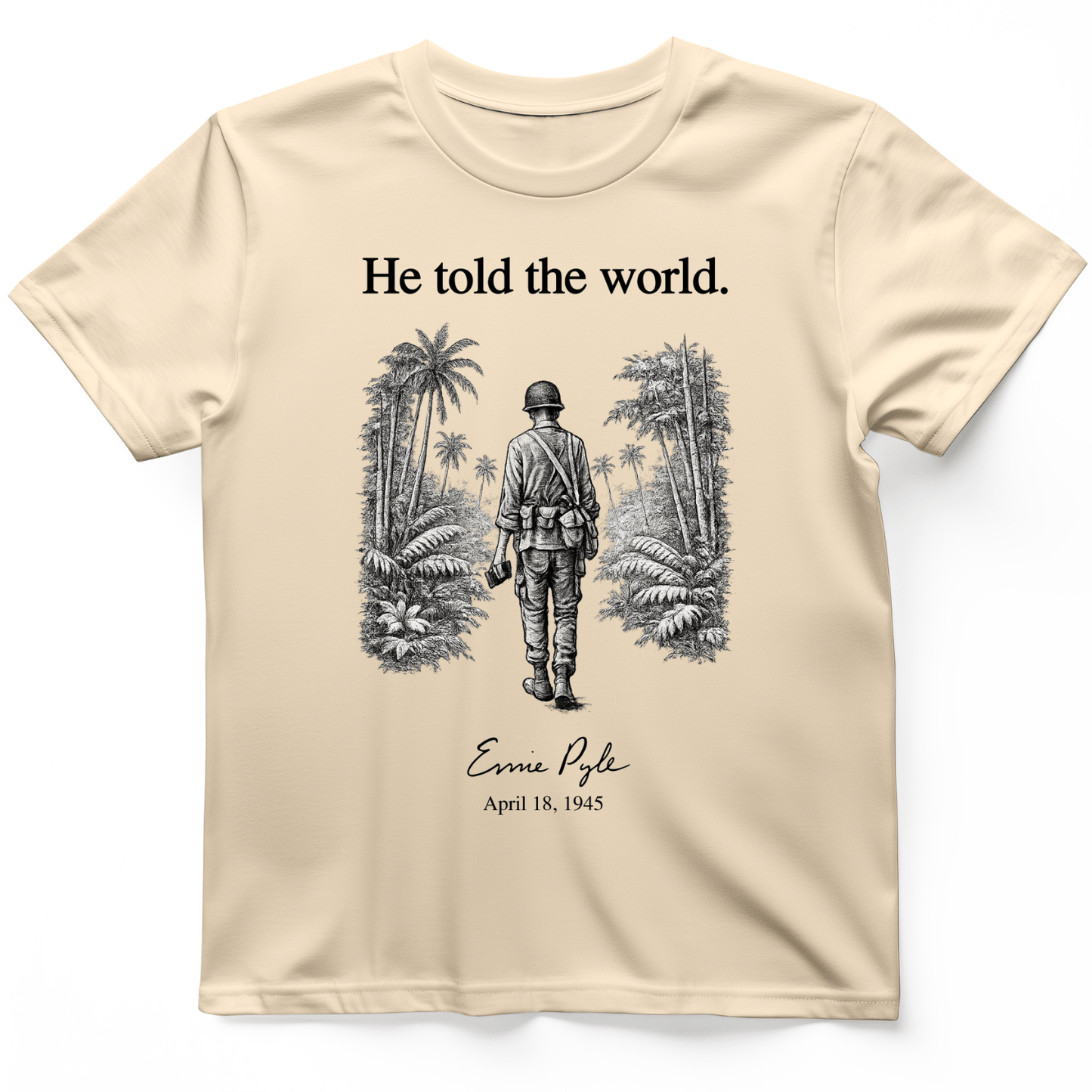 Ernie Pyle T-Shirt Natural / S