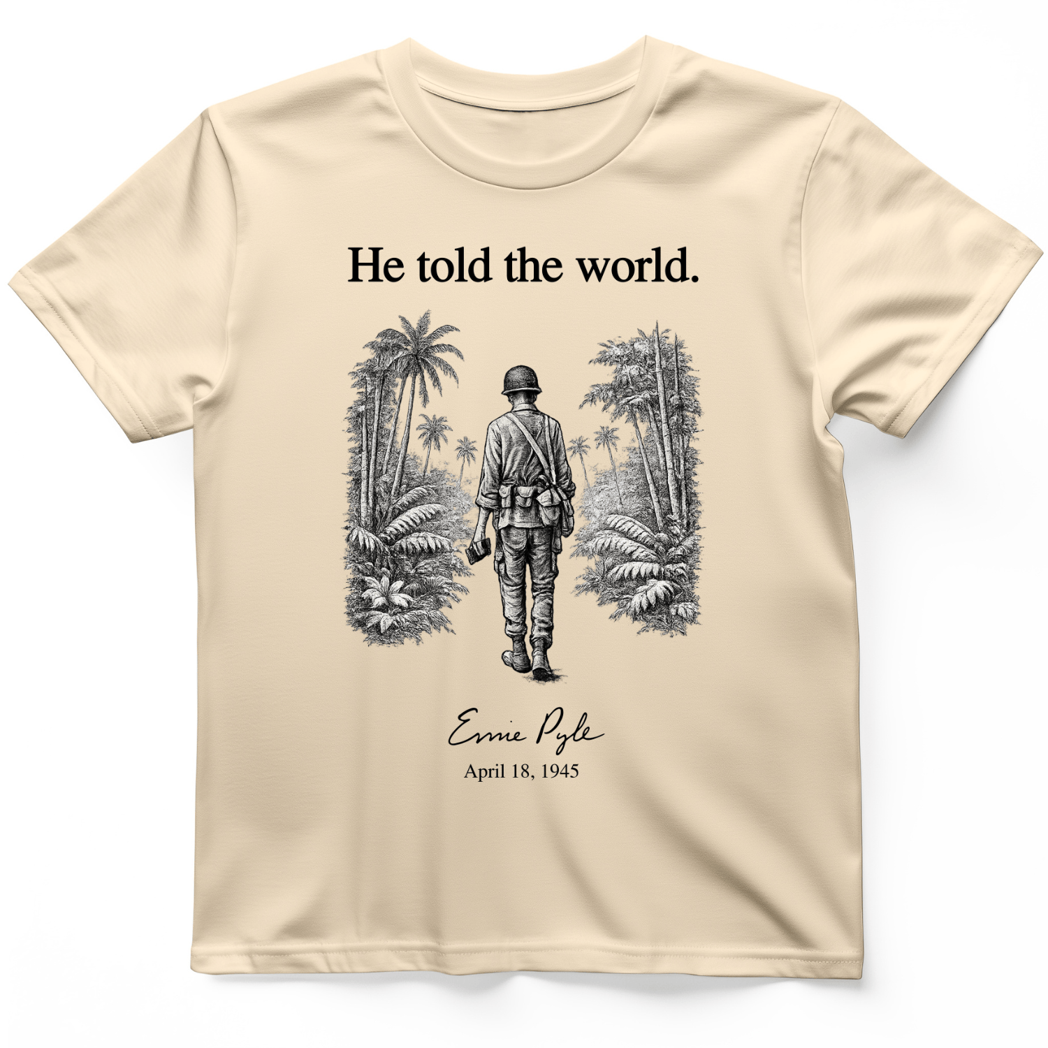 Ernie Pyle T-Shirt Natural / S