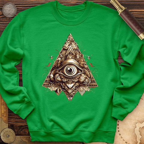 Eye in Triangle Crewneck Irish Green / S