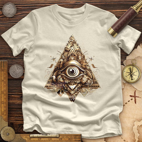 Eye in Triangle High Quality Tee Natural / S