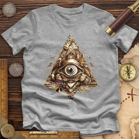 Eye in Triangle High Quality Tee Athletic Heather / S