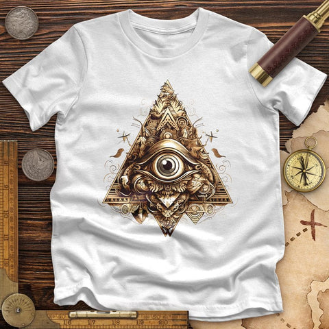 Eye in Triangle High Quality Tee White / S