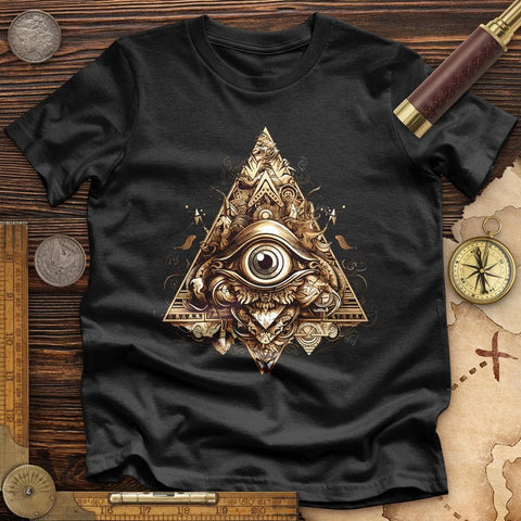 Eye in Triangle High Quality Tee Black / S