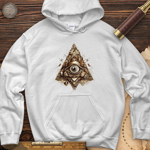 Eye in Triangle Hoodie White / S