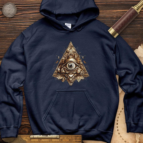 Eye in Triangle Hoodie Navy / S