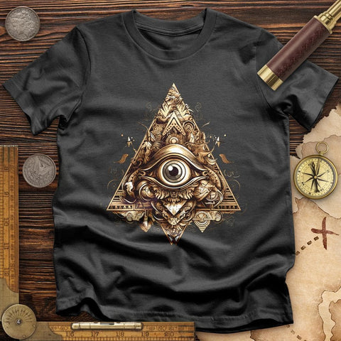 Eye in Triangle T-Shirt Charcoal / S