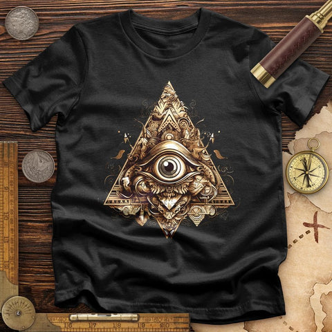 Eye in Triangle T-Shirt Black / S