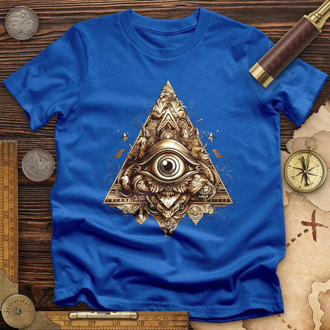 Eye in Triangle T-Shirt Royal / S