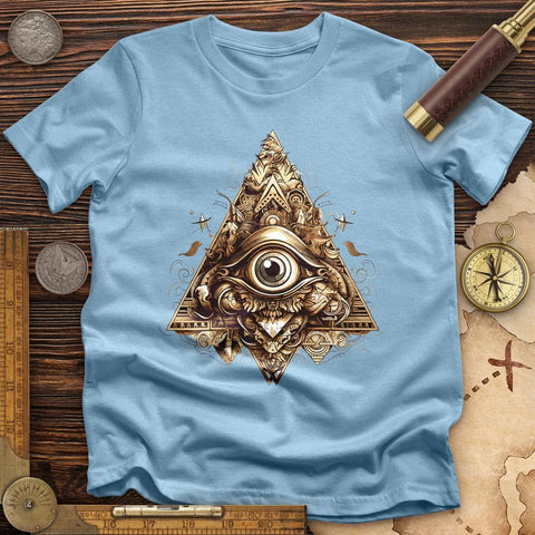 Eye in Triangle T-Shirt Light Blue / S