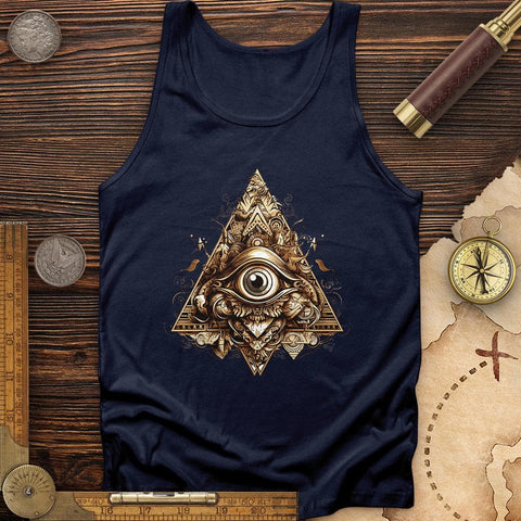 Eye in Triangle Tank Navy / XS