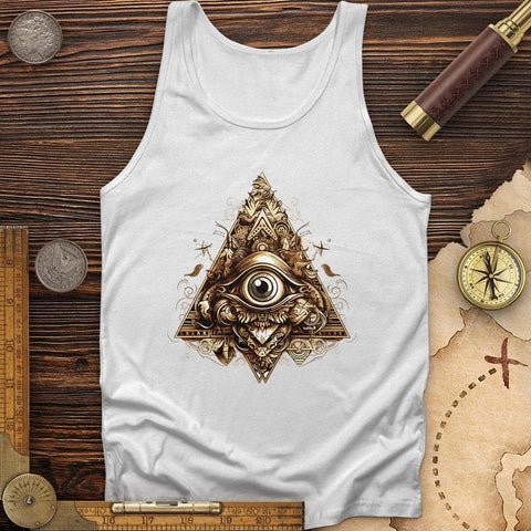 Eye in Triangle Tank White / XS