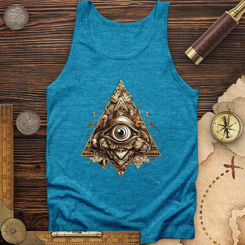 Eye in Triangle Tank Aqua TriBlend / XS