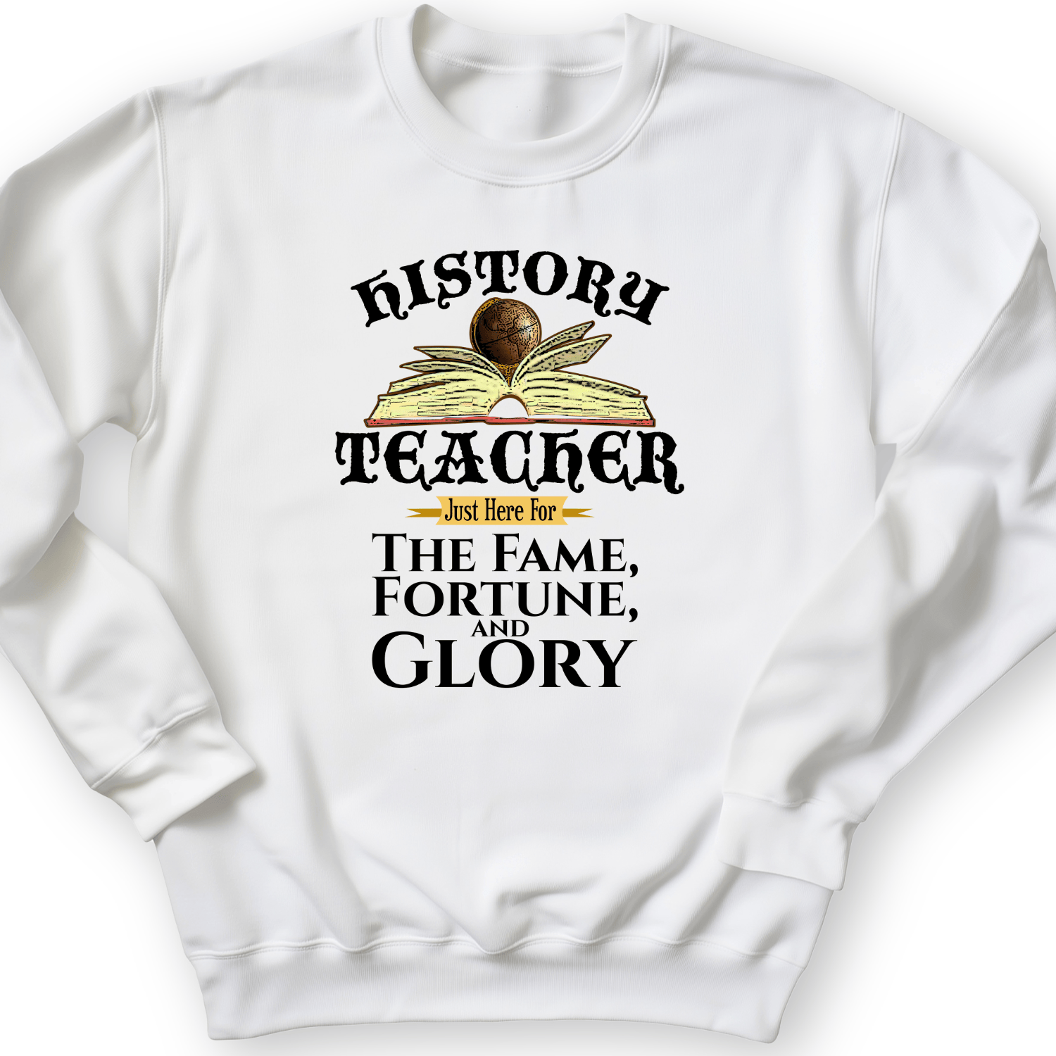 Fame Fortune Glory Crewneck White / S