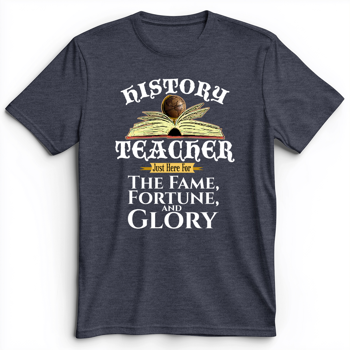 Fame Fortune Glory Premium Tee Heather Navy / S