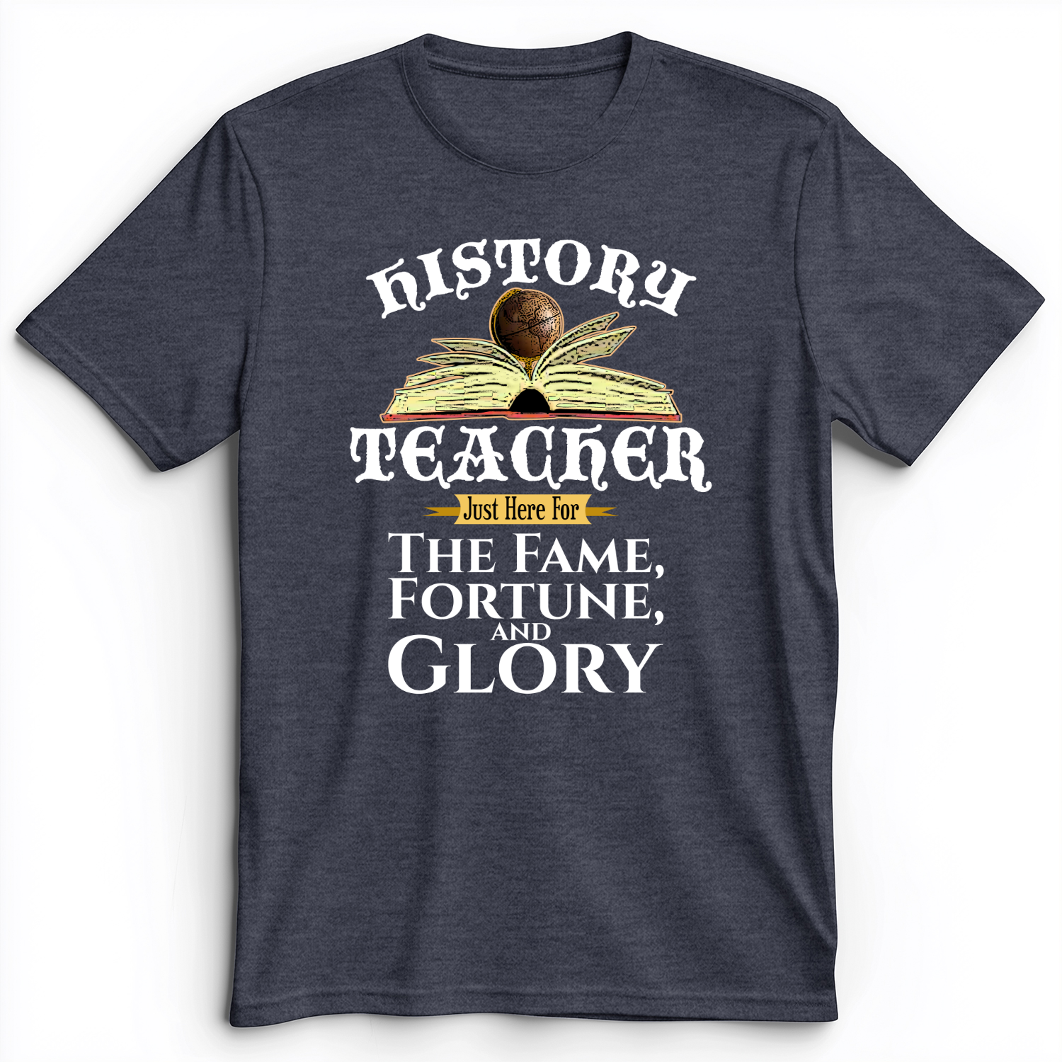 Fame Fortune Glory Premium Tee Heather Navy / S