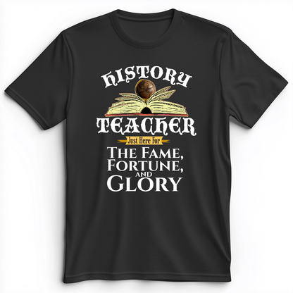 Fame Fortune Glory Premium Tee Dark Grey Heather / S