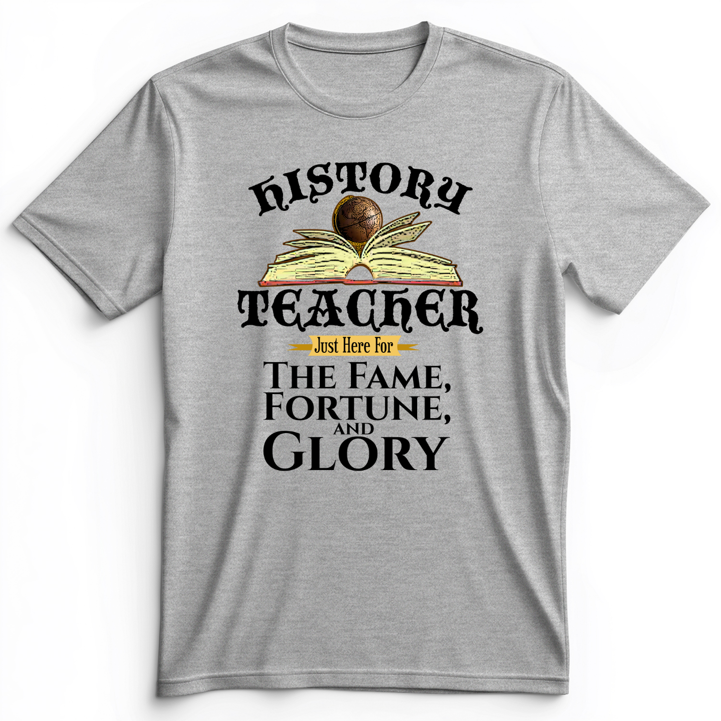 Fame Fortune Glory Premium Tee Athletic Heather / S