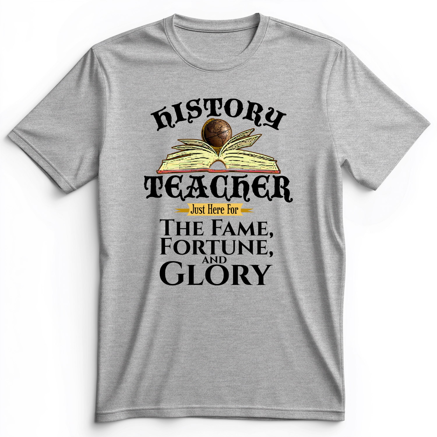 Fame Fortune Glory Premium Tee Athletic Heather / S