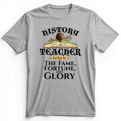 Fame Fortune Glory Premium Tee Athletic Heather / S