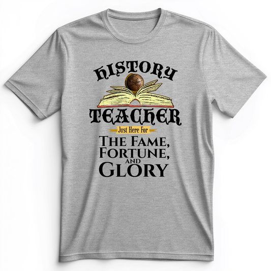 Fame Fortune Glory Premium Tee Athletic Heather / S