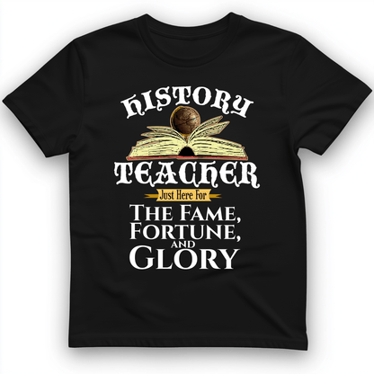 Fame Fortune Glory T-Shirt Black / S