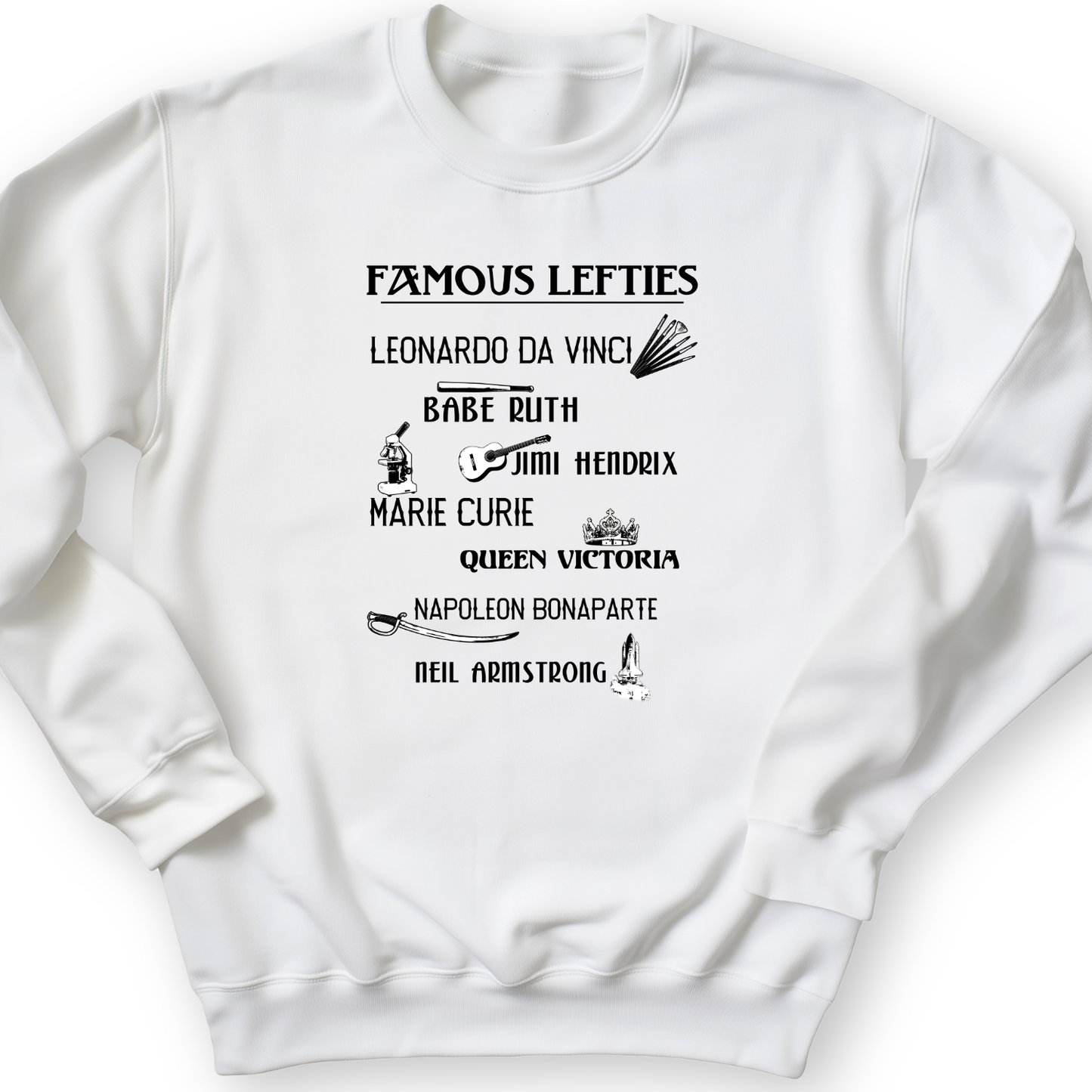 Famous Lefties Crewneck White / S